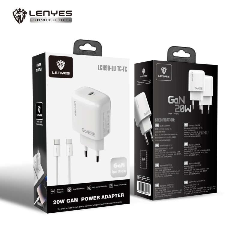 Lenyes LCH90 GaN 20W Pack USB-C al por Mayor | WePhone
