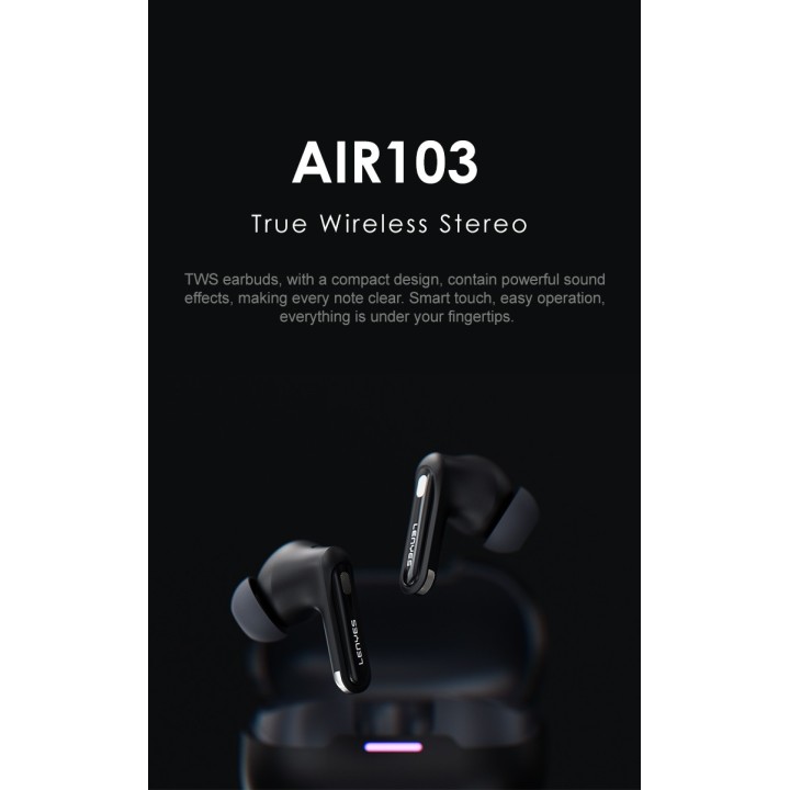 Auriculares TWS Lenyes Air 103 Blanco – Bluetooth 5.4