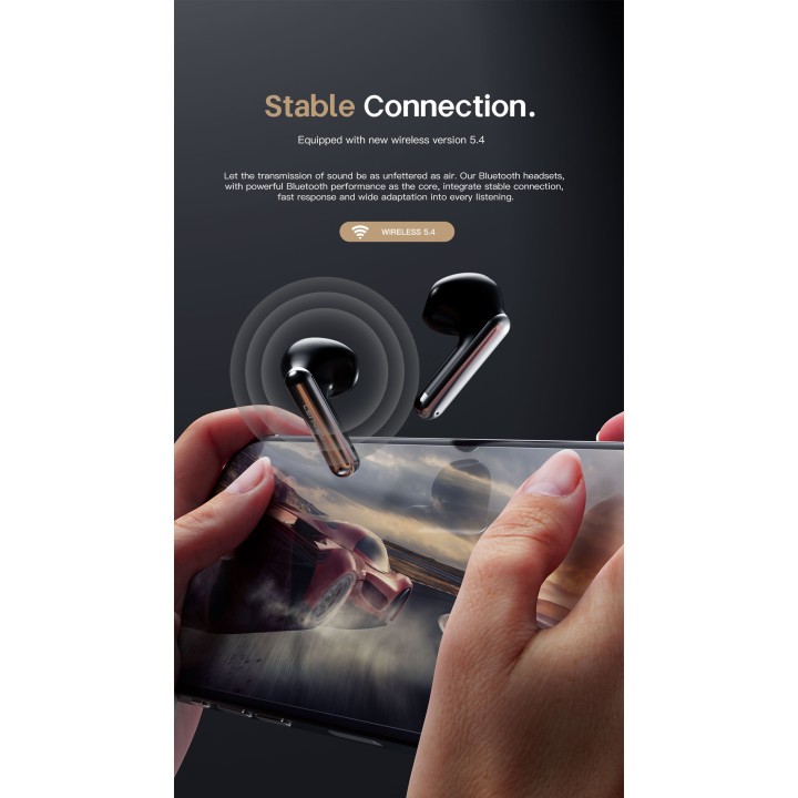 Auriculares TWS Lenyes SreneX Negro – TWS ANC+ENC 6 Micrófonos