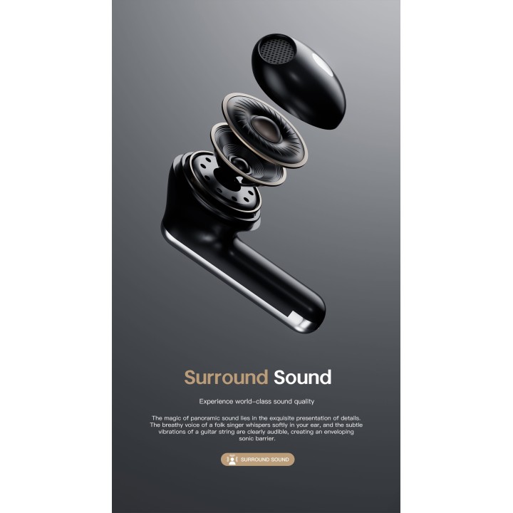 Auriculares TWS Lenyes SreneX Negro – TWS ANC+ENC 6 Micrófonos