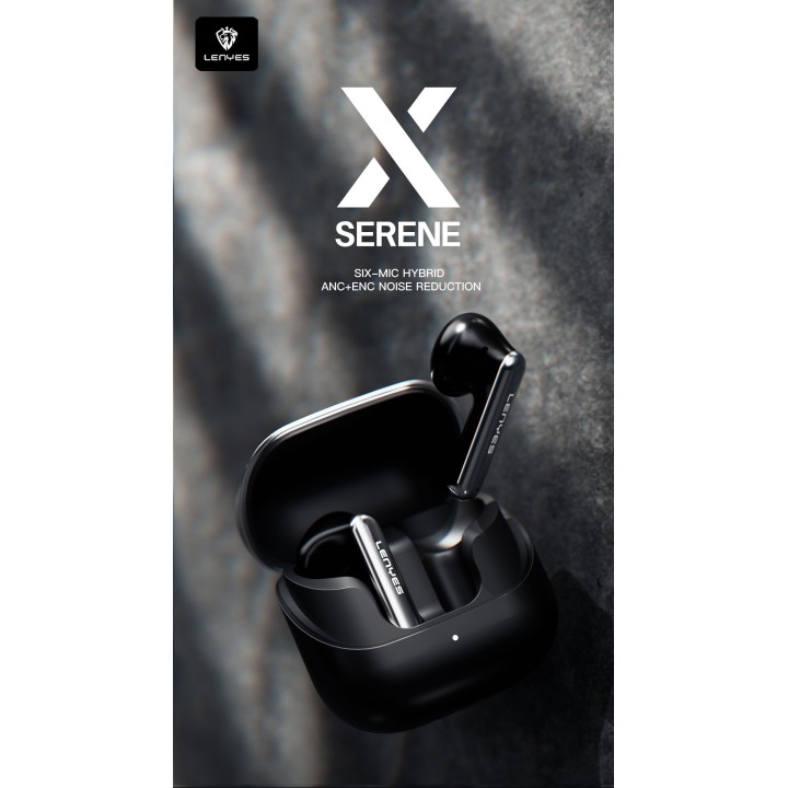 Auriculares TWS Lenyes SreneX Negro – TWS ANC+ENC 6 Micrófonos