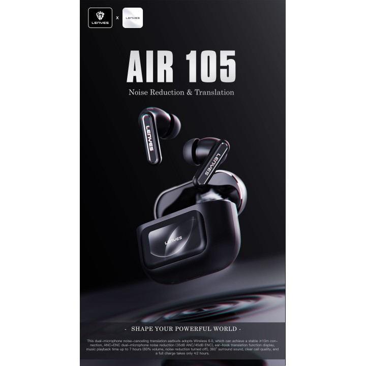Auriculares TWS Lenyes Air 105 – TWS con Pantalla Táctil