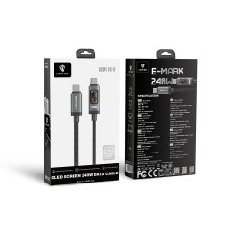 Cable USB-C a USB-C 240W con Pantalla OLED Lenyes LC571 | Mayorista