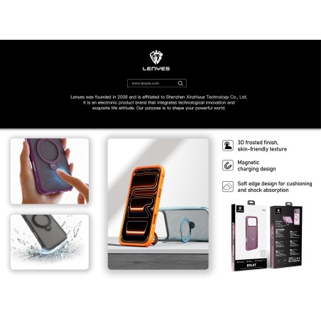 Lenyes Funda Magnética con Soporte Eclat iPhone 18 Pro Chenrry | Mayorista