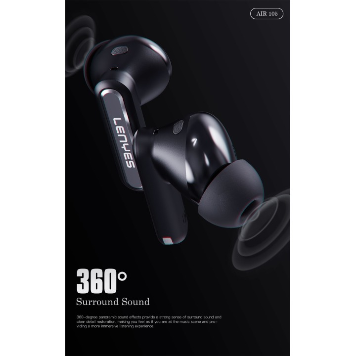 Auriculares TWS Lenyes Air 105 – TWS con Pantalla Táctil