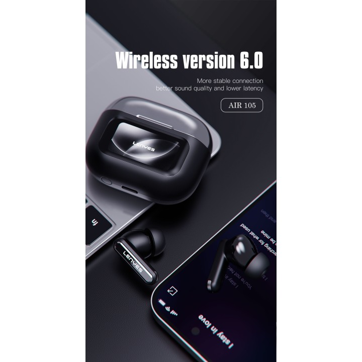 Auriculares TWS Lenyes Air 105 – TWS con Pantalla Táctil