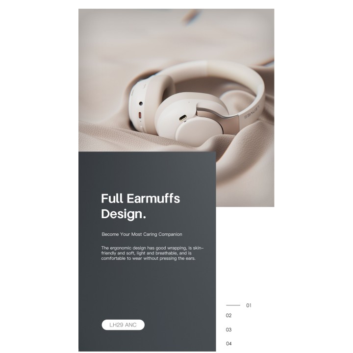 Auriculares de diadema Lenyes LH29ANC Blanco – Cascos Bluetooth