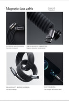 Cable Magnético 60W Lenyes LC527 Type-C