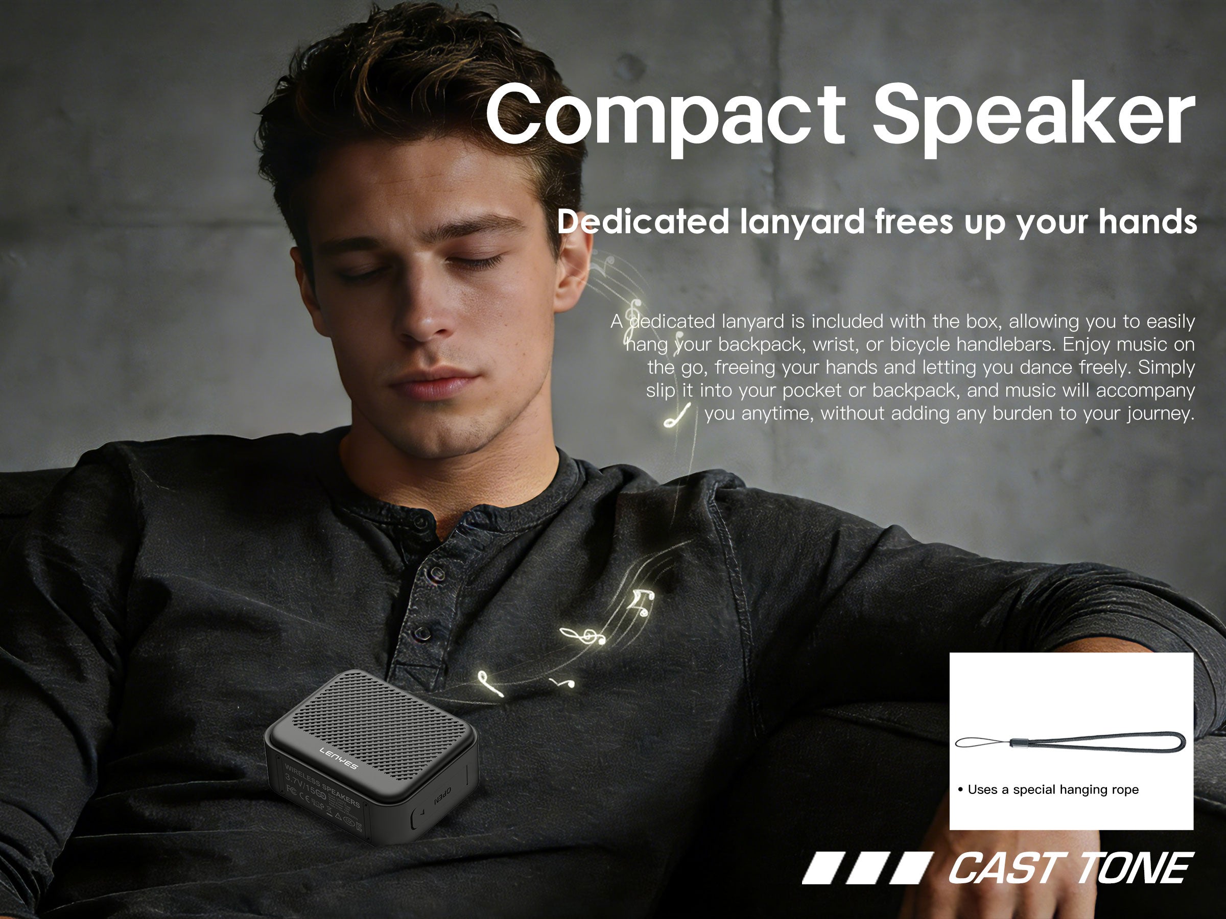 LENYES CAST TONE Altavoz Bluetooth Portátil Impermeable IP67 12W