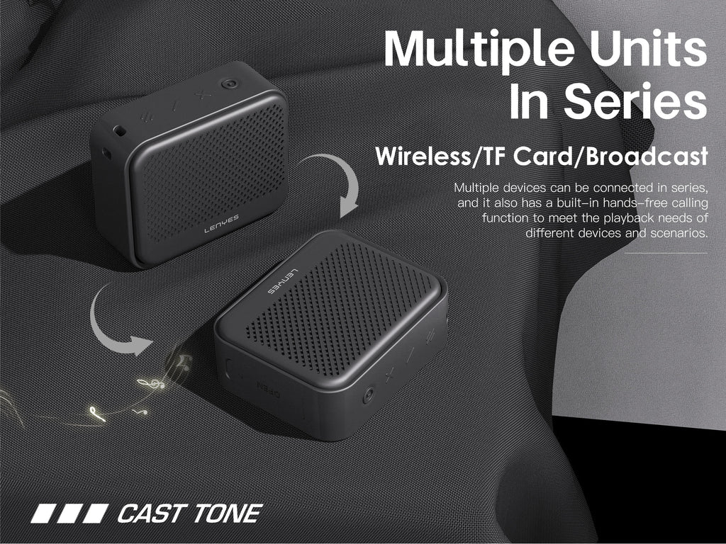 LENYES CAST TONE Altavoz Bluetooth Portátil Impermeable IP67 12W