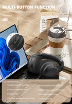 LENYES LH61 Auriculares Bluetooth 40mm Plegables Dual Modo Negro