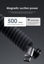 Cable Magnético 60W Lenyes LC527 Type-C