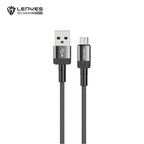 Cable USB-A a Micro USB Lenyes LC546-V | 2.4A (12W) | 1 Metro | Aleación de Aluminio y Nylon Trenzado