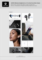 LENYES Air 102 Auriculares Bluetooth TWS con Carga Rápida y App Lenyes Audio