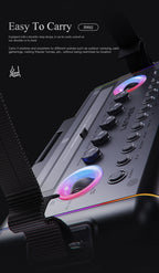 LENYES S892 Altavoz Bluetooth Profesional IPX6 TWS 15h + 2 Micrófonos Negro