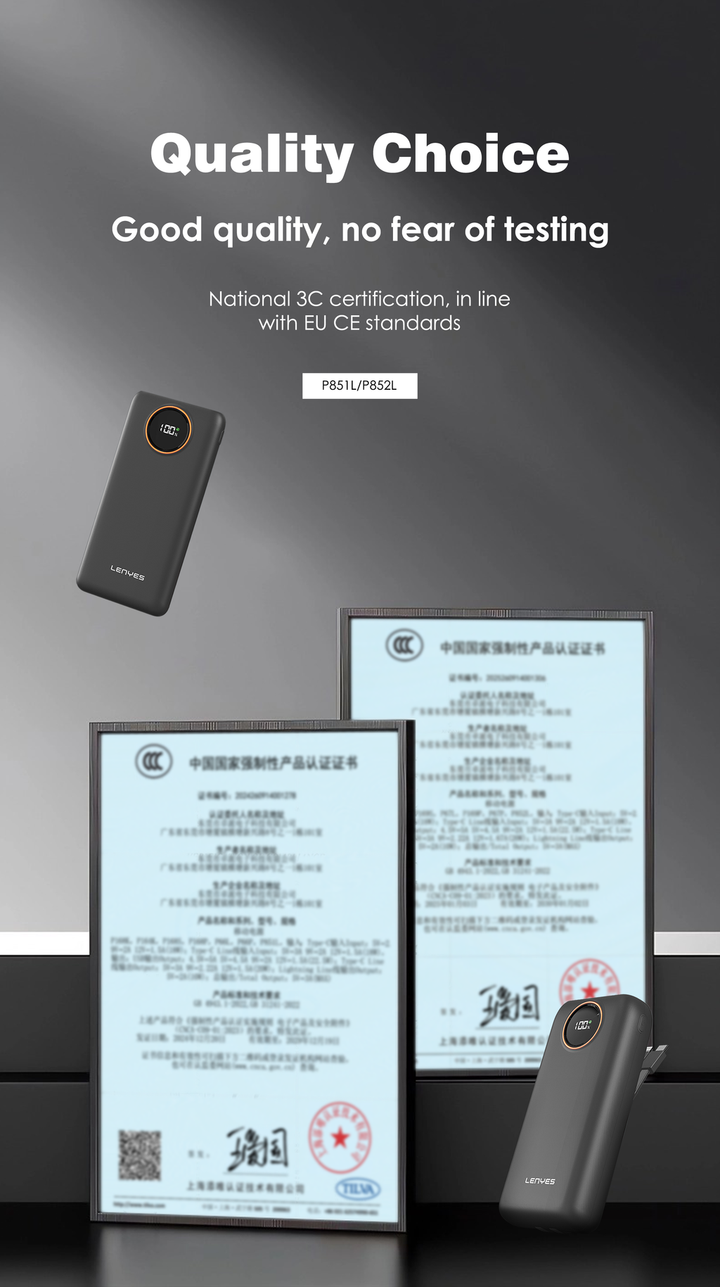 Powerbank 20.000mAH P852L BLACK