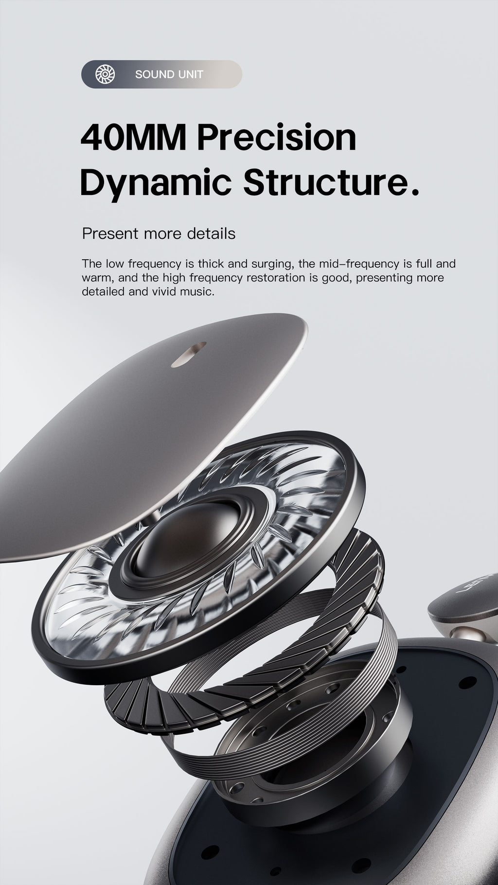 LENYES LH62 ANC Auriculares Bluetooth Cancelación Ruido 40mm 20h Dorado