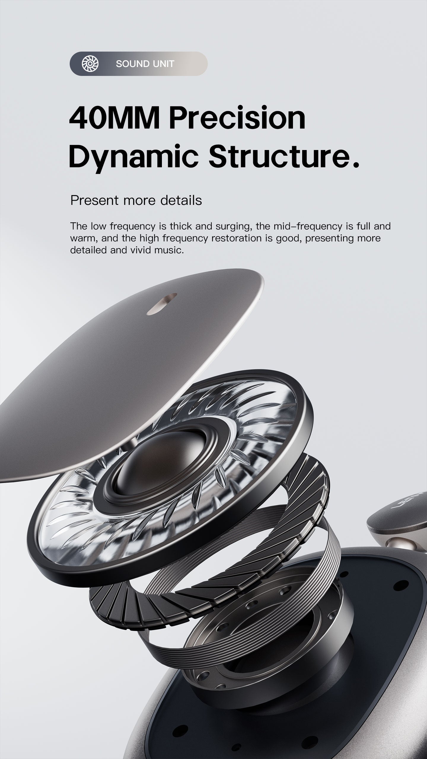 LENYES LH62 ANC Auriculares Bluetooth Cancelación Ruido 40mm 20h Dorado