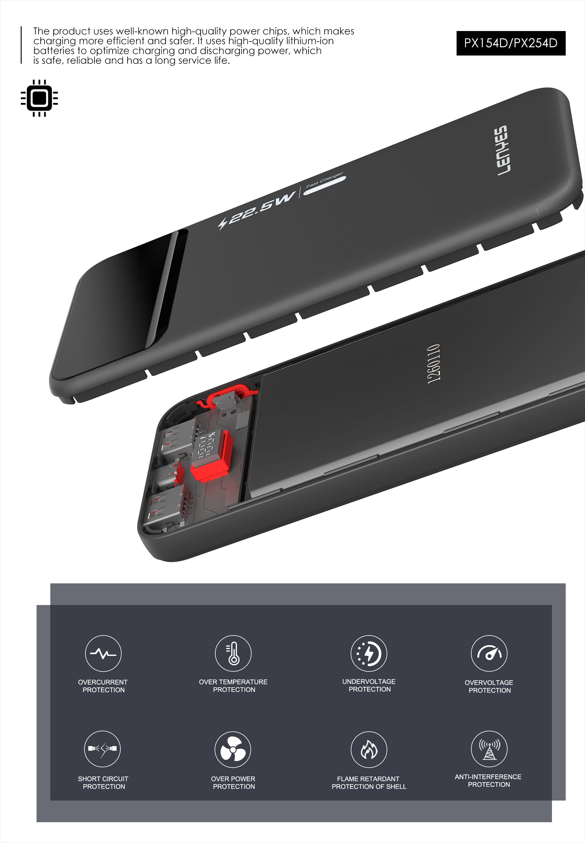 Powerbank 20.000mAH PX254D