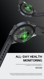 LENYES ORBIS Smartwatch Circular Monitor Salud SpO2 Presión 5-8 Días IP67 Negro