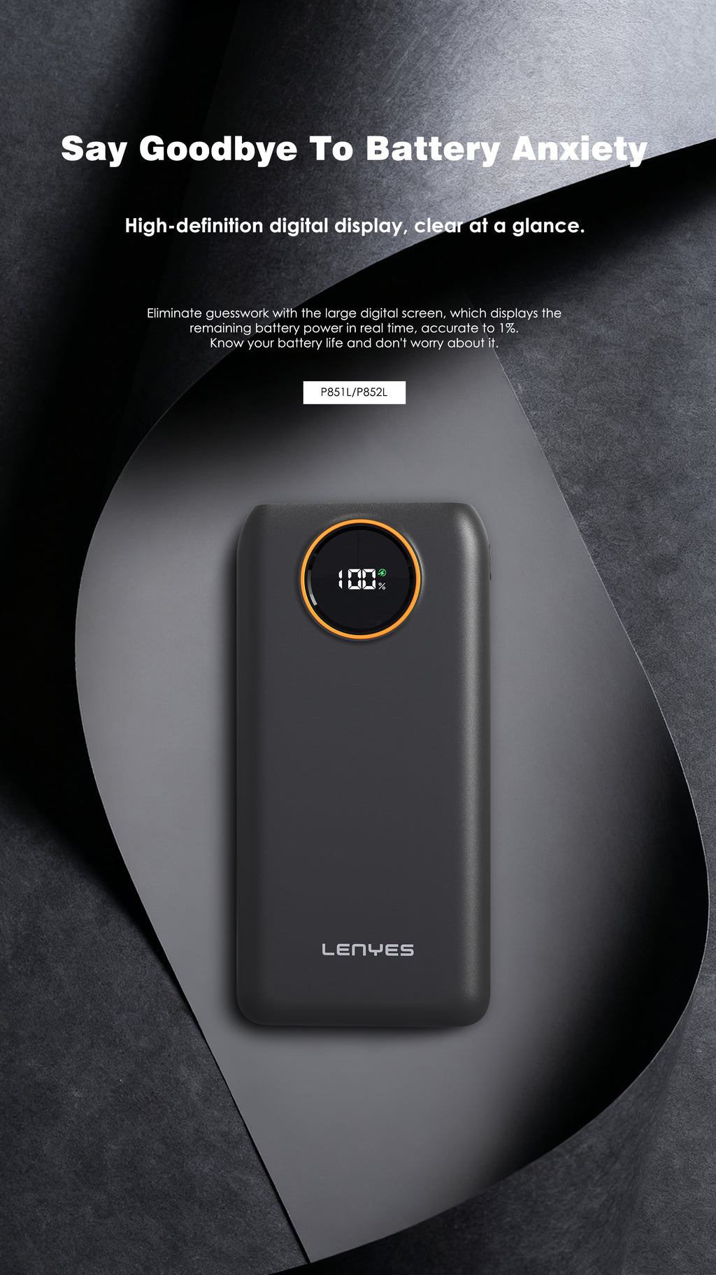 Powerbank 20.000mAH P852L BLACK