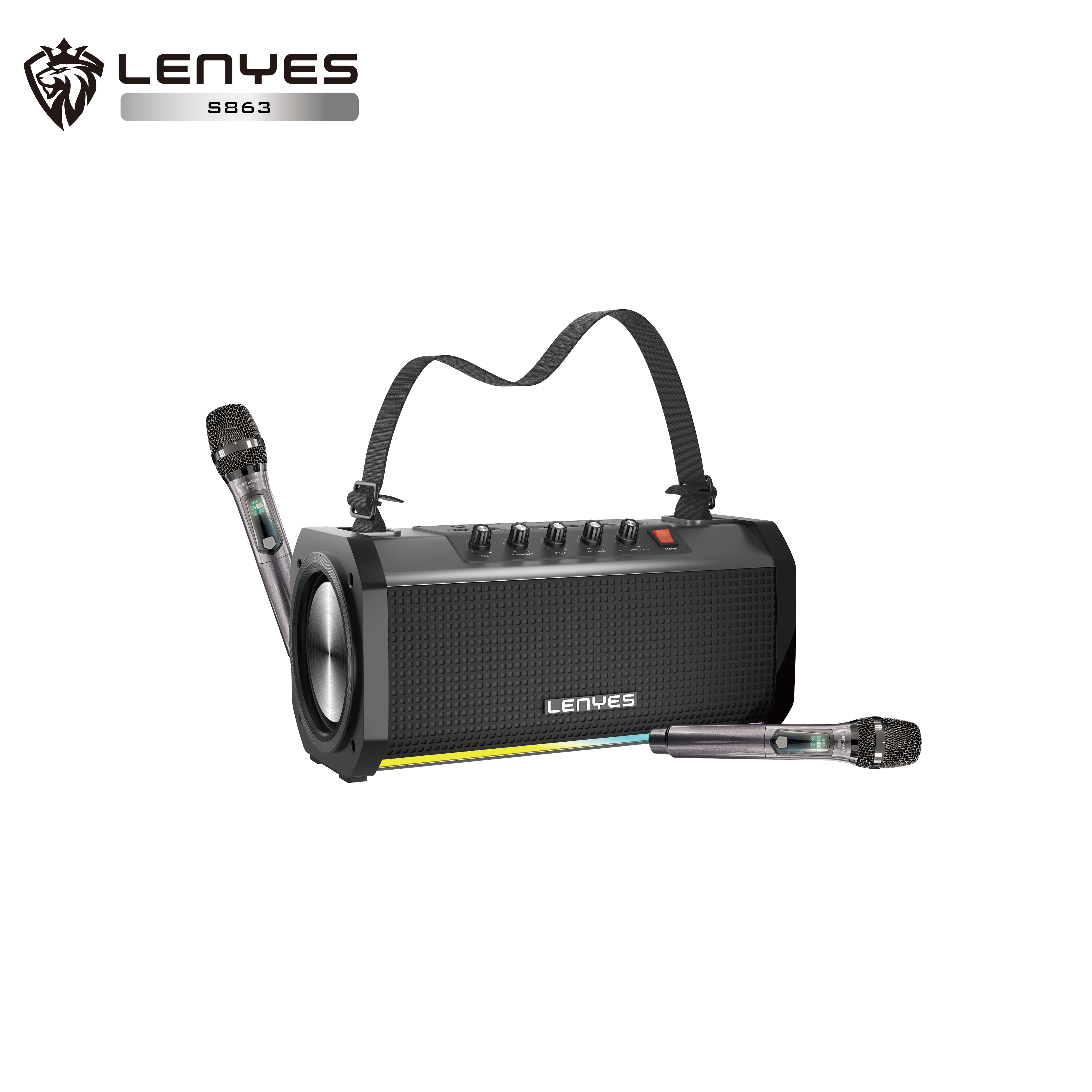 LENYES S863 Altavoz Bluetooth Ultra Portátil IPX6 TWS Compacto Negro