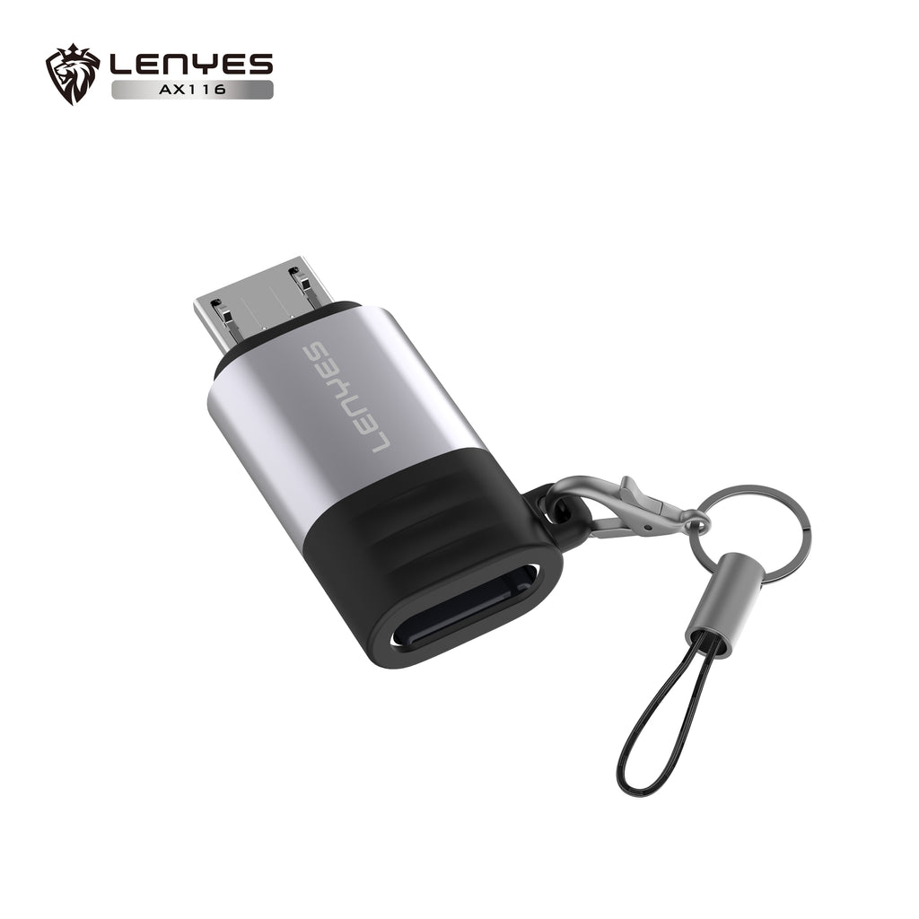 AX116 Adaptador Tipo-C a Micro USB/V8 -Lenyes