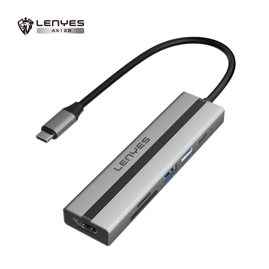 AX128 Tipo-C HUB  6 en 1 -Lenyes
