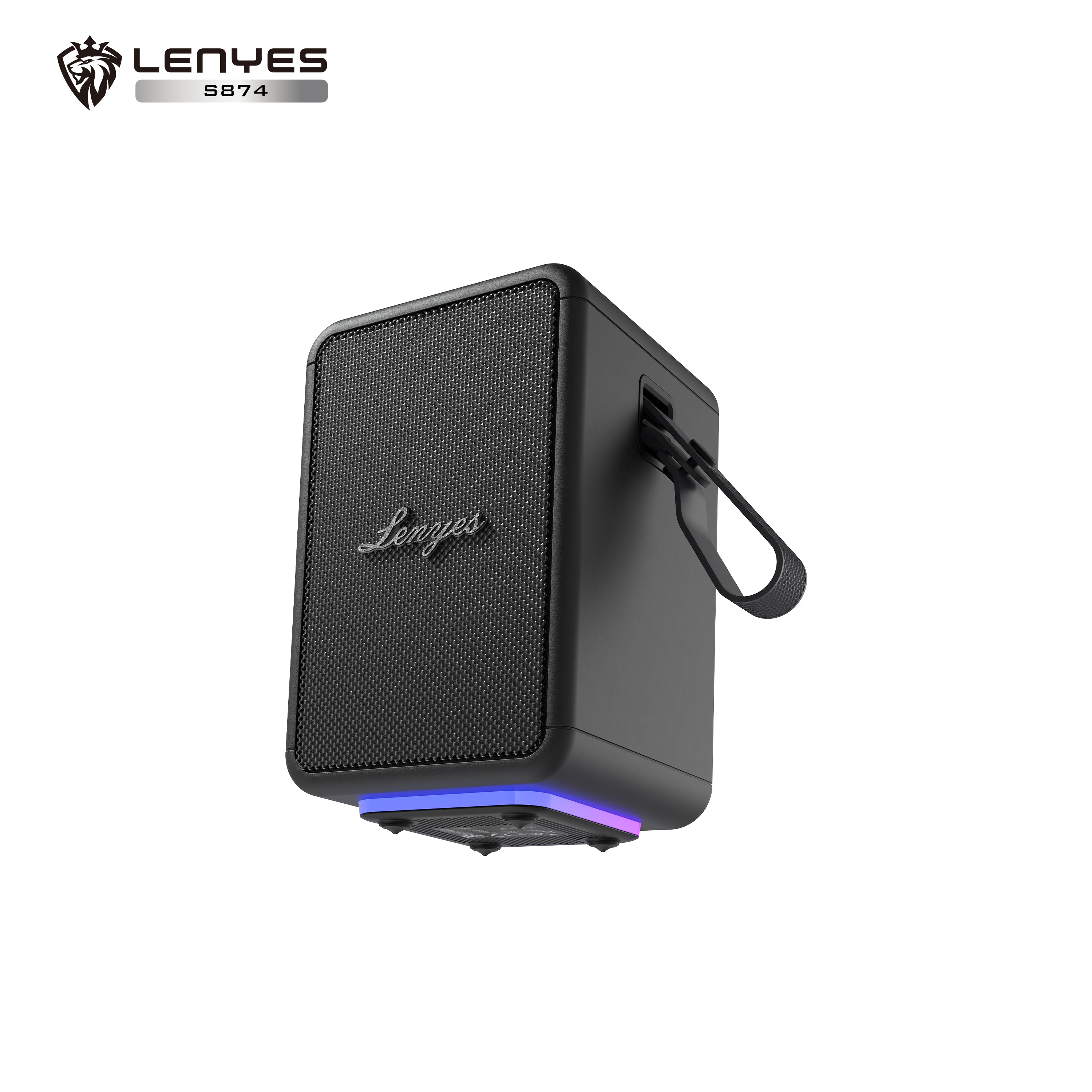 LENYES S874 Altavoz Bluetooth Alta Fidelidad IPX6 TWS Premium Negro