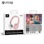 LENYES LKH31 Auriculares Bluetooth Niños Materiales Seguros 40mm 10h Rosa