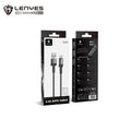 Cable USB-A a Micro USB Lenyes LC546-V | 2.4A (12W) | 1 Metro | Aleación de Aluminio y Nylon Trenzado