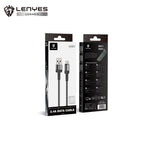 Cable USB-A a Micro USB Lenyes LC546-V | 2.4A (12W) | 1 Metro | Aleación de Aluminio y Nylon Trenzado
