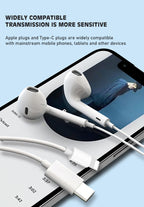 LENYES LF102 Auriculares con Cable USB-C - Hi-Fi Plug & Play con Micrófono HD y Control de Línea