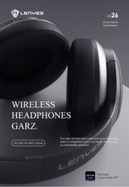 LENYES LH26 ANC Auriculares Bluetooth Cancelación Ruido 40mm Plegables Negro