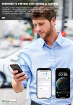 LENYES TX04 Localizador Apple Find My IPX5 Alerta Anti-Olvido Sonido