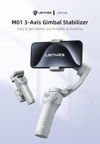 Estabilizador Gimbal | 3 Ejes Luz de Relleno y Seguimiento IA | LPH105