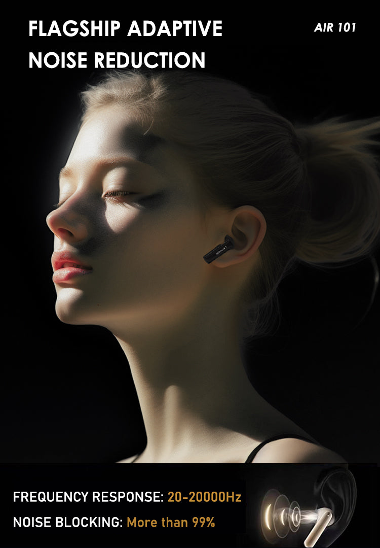 LENYES AIR 101 Auriculares Inalámbricos TWS con Cancelación de Ruido ANC+ENC Bluetooth 5.4