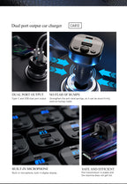CA812 Transmisor de coche bluetooth -negro Lenyes