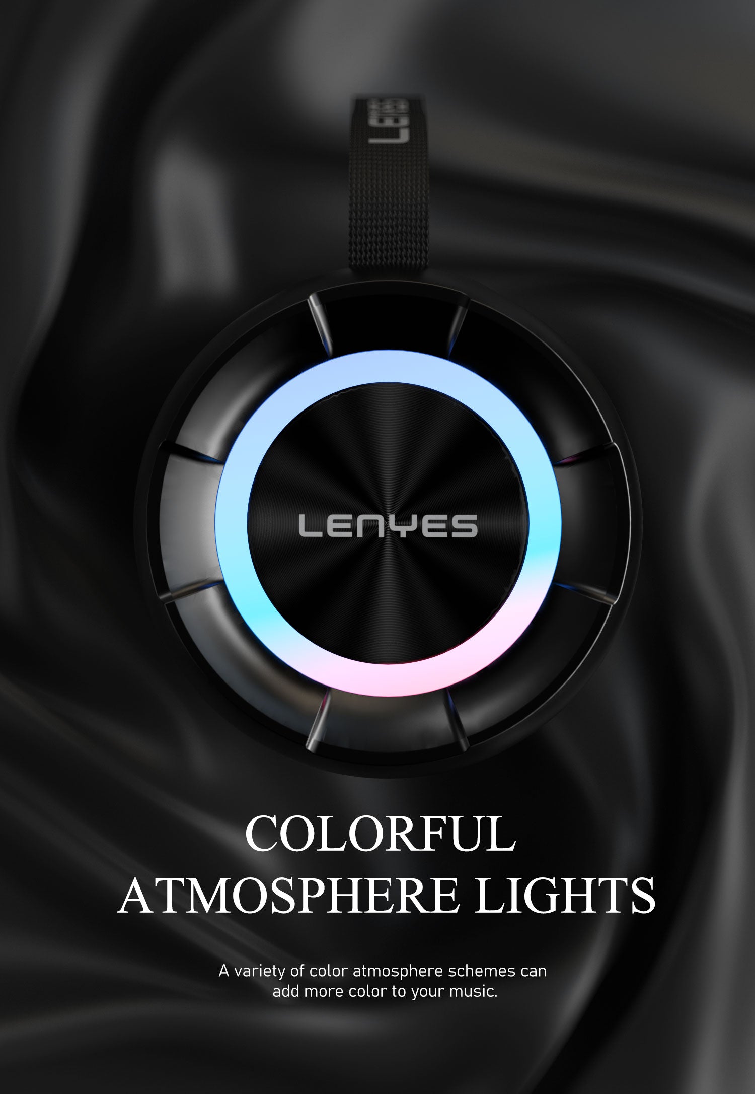 LENYES S871 Altavoz Bluetooth Alta Fidelidad IPX6 TWS 10 Horas Negro