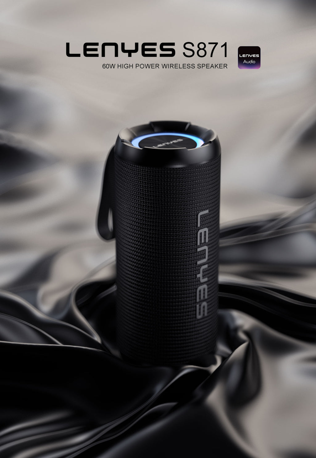 LENYES S871 Altavoz Bluetooth Alta Fidelidad IPX6 TWS 10 Horas Negro