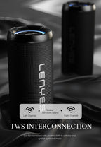 LENYES S871 Altavoz Bluetooth Alta Fidelidad IPX6 TWS 10 Horas Negro