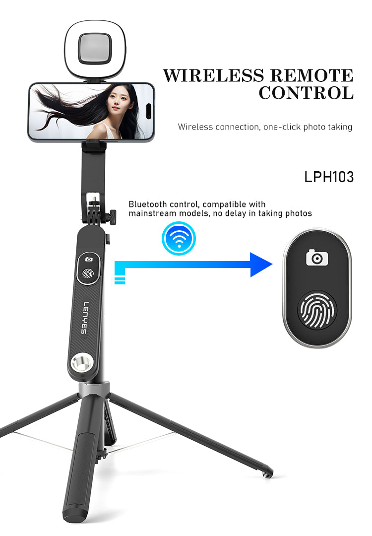 Trípode Palo Selfie | Extensión 1.8M y Estabilidad de Cuilla | LPH103