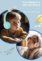 LENYES LKH31 Auriculares Bluetooth Niños Materiales Seguros 40mm 10h Rosa