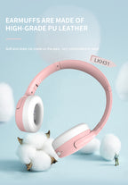 LENYES LKH31 Auriculares Bluetooth Niños Materiales Seguros 40mm 10h Rosa