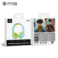 LENYES LKH30 Auriculares Bluetooth Niños Volumen Seguro 40mm 20h RGB Azul