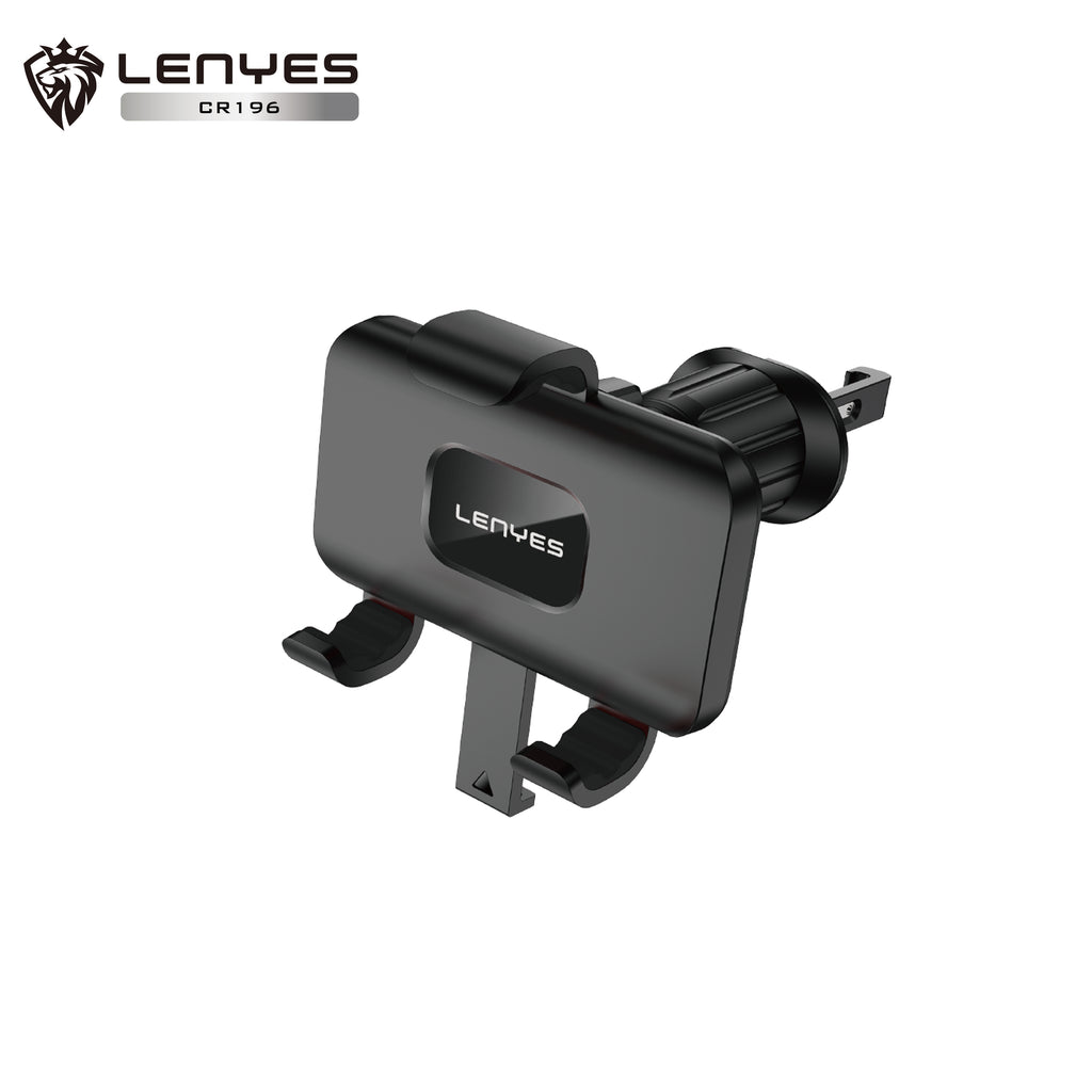 LENYES CR196 Soporte Coche Gravedad Rejilla Triangular 360° Negro