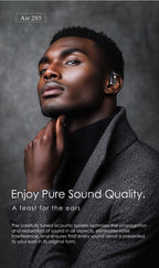 LENYES AIR 205 Auriculares OWS Oído Abierto Bluetooth 5.4 IPX6 6h Negro