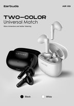 LENYES Air 69 WHITE Auriculares Bluetooth 5.4 TWS con Carga Magnética - Control Táctil y Hi-Res Audio