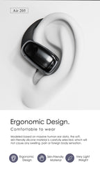LENYES AIR 205 Auriculares OWS Oído Abierto Bluetooth 5.4 IPX6 6h Negro