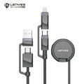 LENYES LC541 Cable de Datos 3 en 1 con Carga Inalámbrica para Smartwatch